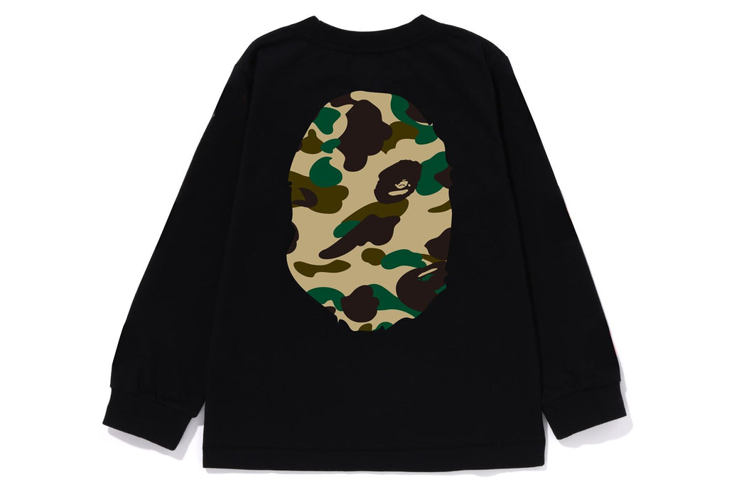 1ST CAMO BIG APE HEAD LS TEE | bape.com