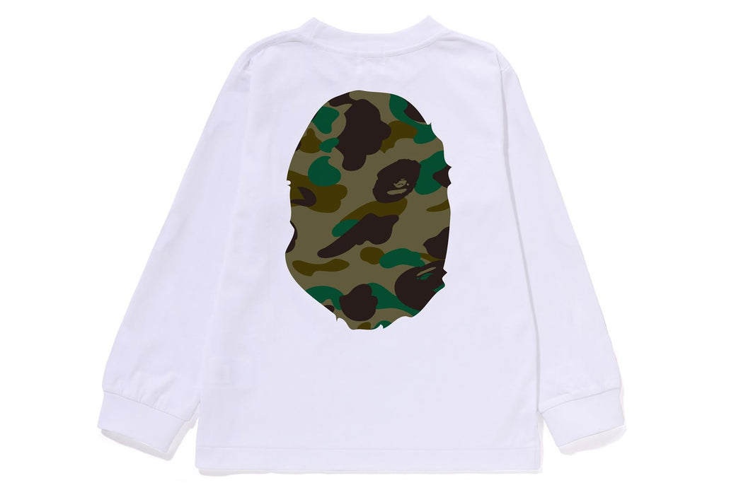1ST CAMO BIG APE HEAD LS TEE | bape.com
