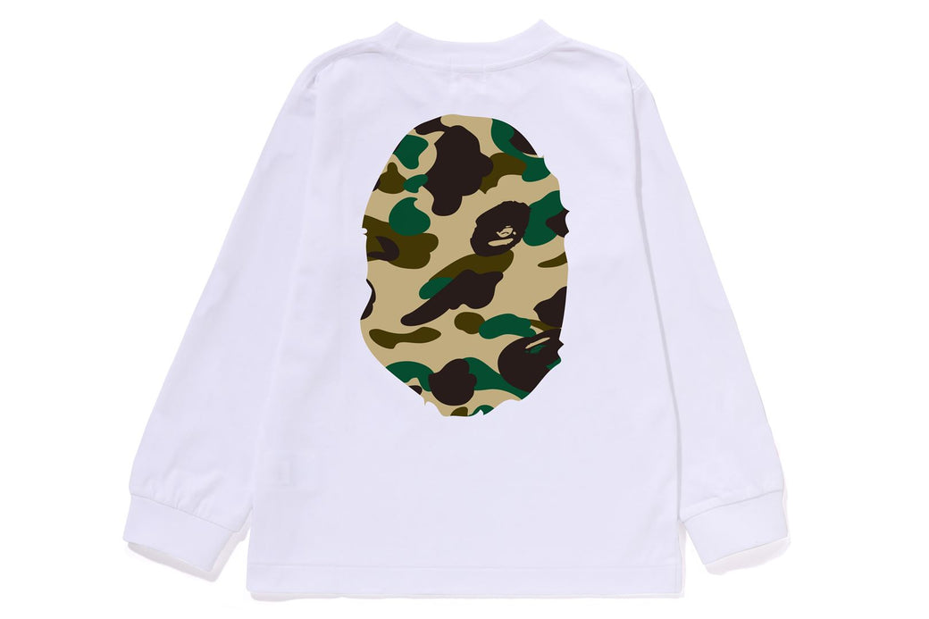 1ST CAMO BIG APE HEAD LS TEE | bape.com