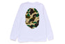 1ST CAMO BIG APE HEAD LS TEE