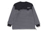 【 BAPE BY KAZUKI KURAISHI 】PANEL STRIPE LONG SLEEVES TEE