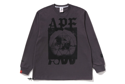 BAPE BY KAZUKI KURAISHI 】“APE PAW GEO” LONG SLEEVES TEE | bape.com