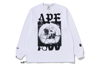 【 BAPE BY KAZUKI KURAISHI 】“APE PAW GEO” LONG SLEEVES TEE