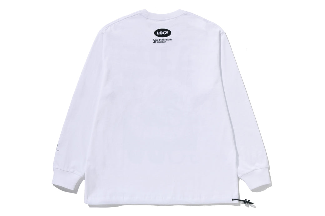 BAPE BY KAZUKI KURAISHI 】“EXIT” POCKET LONG SLEEVES TEE | bape.com