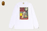 BAPE LUNA TRAVEL POSTER LS TEE