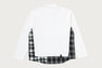 BAPE BLACK LAYERED CHECK HENLEY POCKET LS TEE