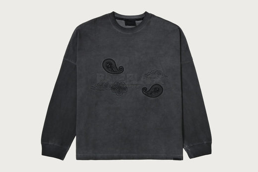 BAPE BLACK WASHED BORO LOGO LS TEE