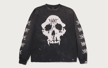 【BAPE X SAINT MXXXXXX】 SKULL L/S