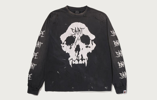 【BAPE X SAINT MXXXXXX】 SKULL L/S