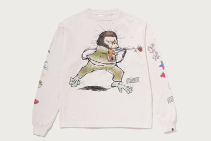 【BAPE X SAINT MXXXXXX】 L/S TEE M