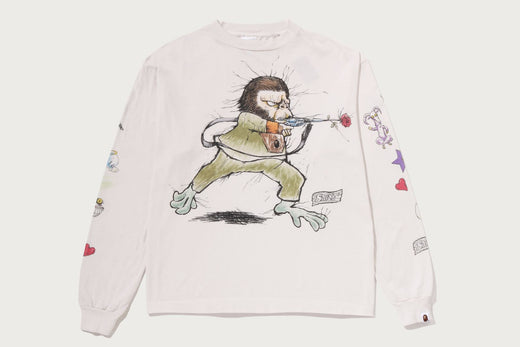 【BAPE X SAINT MXXXXXX】 L/S TEE M
