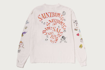【BAPE X SAINT MXXXXXX】 L/S TEE M