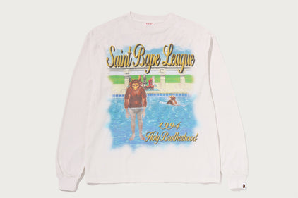 【 BAPE X SAINT MXXXXXX 】LEAGUE L/S TEE