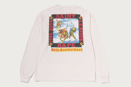 【 BAPE X SAINT MXXXXXX 】LEAGUE L/S TEE