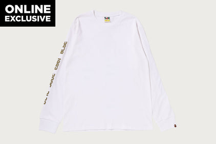 BAPE CARD GRAPHIC LONG SLEEVE TEE BAPEC