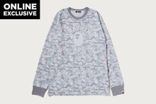 BAPE CARD CAMO COLLEGE LONG SLEEVE TEE BAPEC