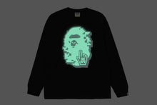 BIG GO APE POINTER GLOW IN THE DARK PRINT TEE BAPEC