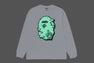 BIG GO APE POINTER GLOW IN THE DARK PRINT TEE BAPEC