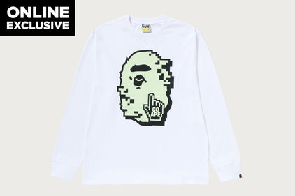 BIG GO APE POINTER GLOW IN THE DARK PRINT TEE BAPEC