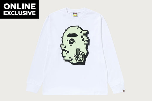 BIG GO APE POINTER GLOW IN THE DARK PRINT TEE BAPEC