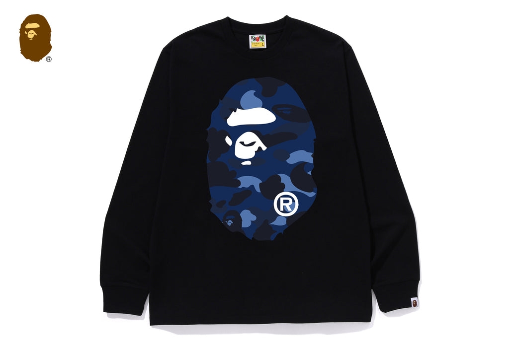 COLOR CAMO BIG APE HEAD LS TEE | bape.com
