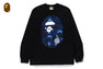 COLOR CAMO BIG APE HEAD LS TEE