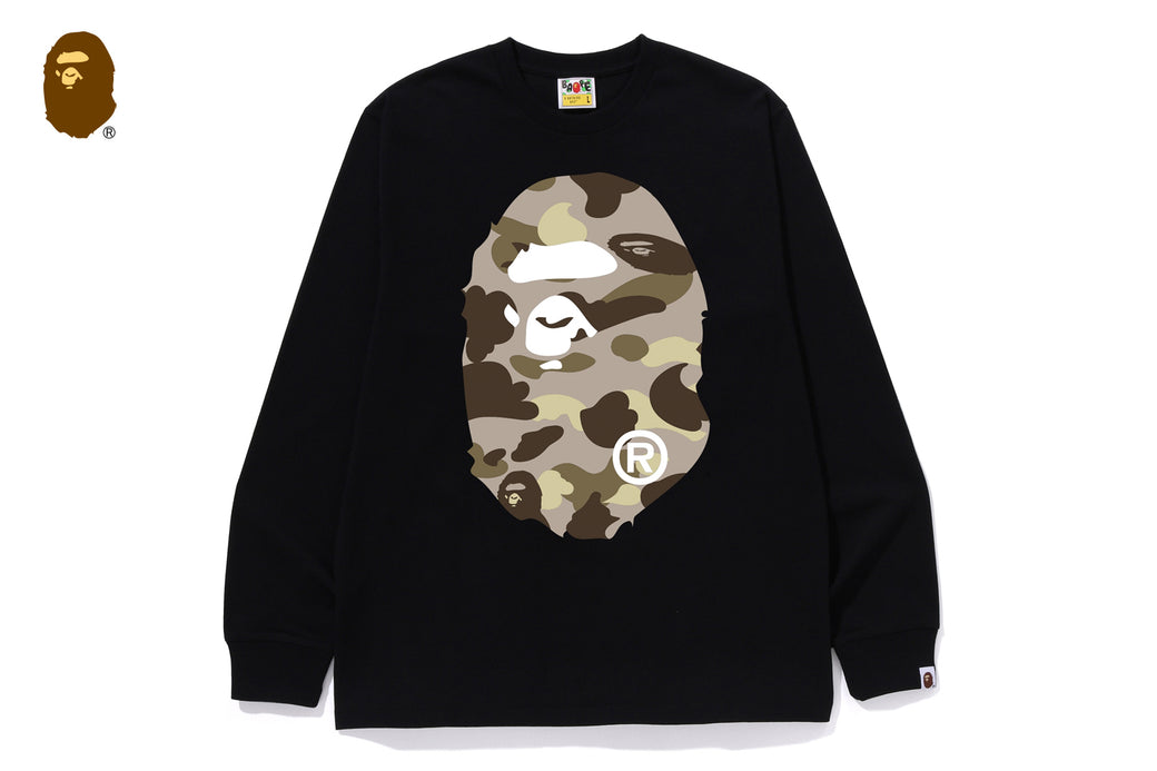 COLOR CAMO BIG APE HEAD LS TEE | bape.com