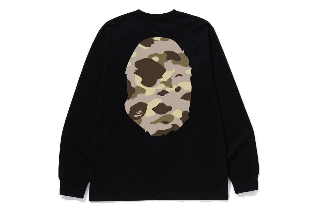 COLOR CAMO BIG APE HEAD LS TEE | bape.com