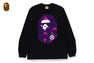 COLOR CAMO BIG APE HEAD LS TEE