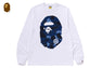 COLOR CAMO BIG APE HEAD LS TEE
