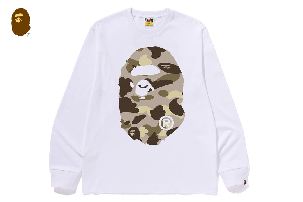 COLOR CAMO BIG APE HEAD LS TEE | bape.com