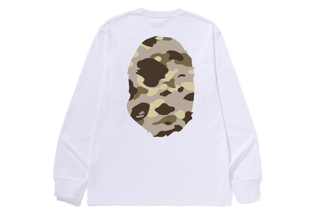 COLOR CAMO BIG APE HEAD LS TEE | bape.com