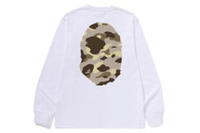 COLOR CAMO BIG APE HEAD LS TEE