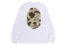 COLOR CAMO BIG APE HEAD LS TEE