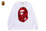COLOR CAMO BIG APE HEAD LS TEE