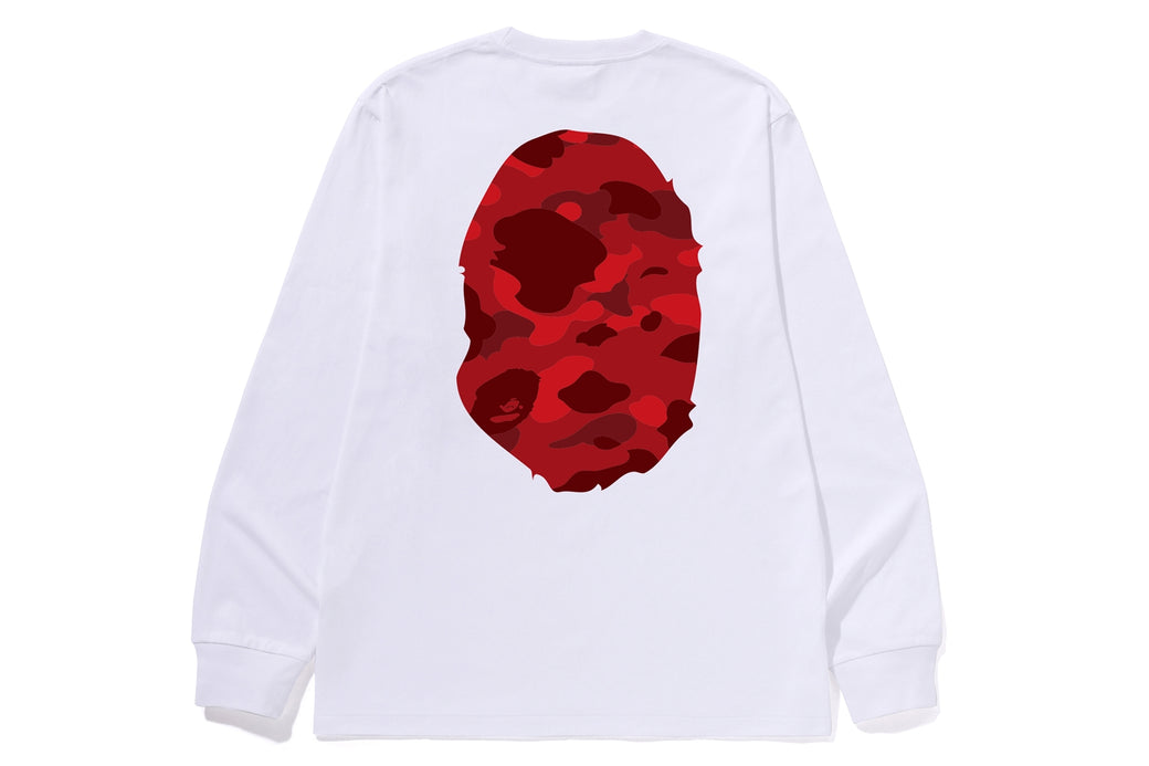 COLOR CAMO BIG APE HEAD LS TEE | bape.com