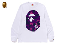 COLOR CAMO BIG APE HEAD LS TEE