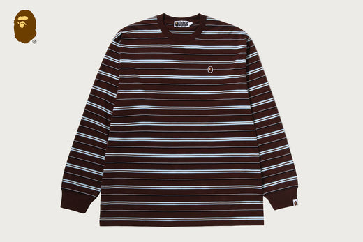 ONE POINT STRIPE RELAXED FIT LS TEE