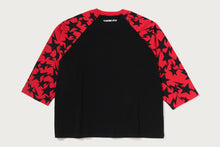 STA PATTERN BAPE STA RAGLAN CROPPED FIT LS TEE