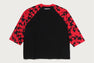 STA PATTERN BAPE STA RAGLAN CROPPED FIT LS TEE