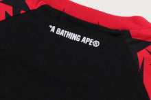 STA PATTERN BAPE STA RAGLAN CROPPED FIT LS TEE
