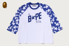 STA PATTERN BAPE STA RAGLAN CROPPED FIT LS TEE