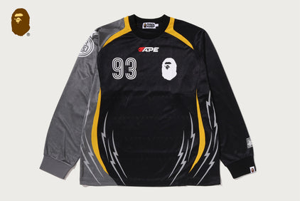 MULTI LOGO RELAXED FIT FOOTBALL LS JERSEY