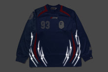 MULTI LOGO RELAXED FIT FOOTBALL LS JERSEY