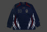 MULTI LOGO RELAXED FIT FOOTBALL LS JERSEY