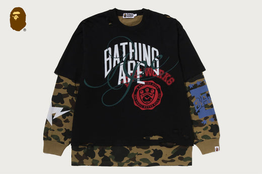 DESTROYED MULTI LOGO 2 IN 1 RELAXED FIT LS TEE