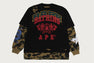 DESTROYED MULTI LOGO 2 IN 1 RELAXED FIT LS TEE