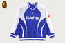 BAPE SOCCER LOGO WARM UP RELAXED FIT LS TEE
