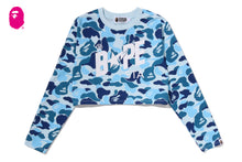 ABC CAMO BAPE STA LOGO CROPPED LS TEE