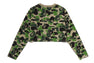 ABC CAMO BAPE STA LOGO CROPPED LS TEE